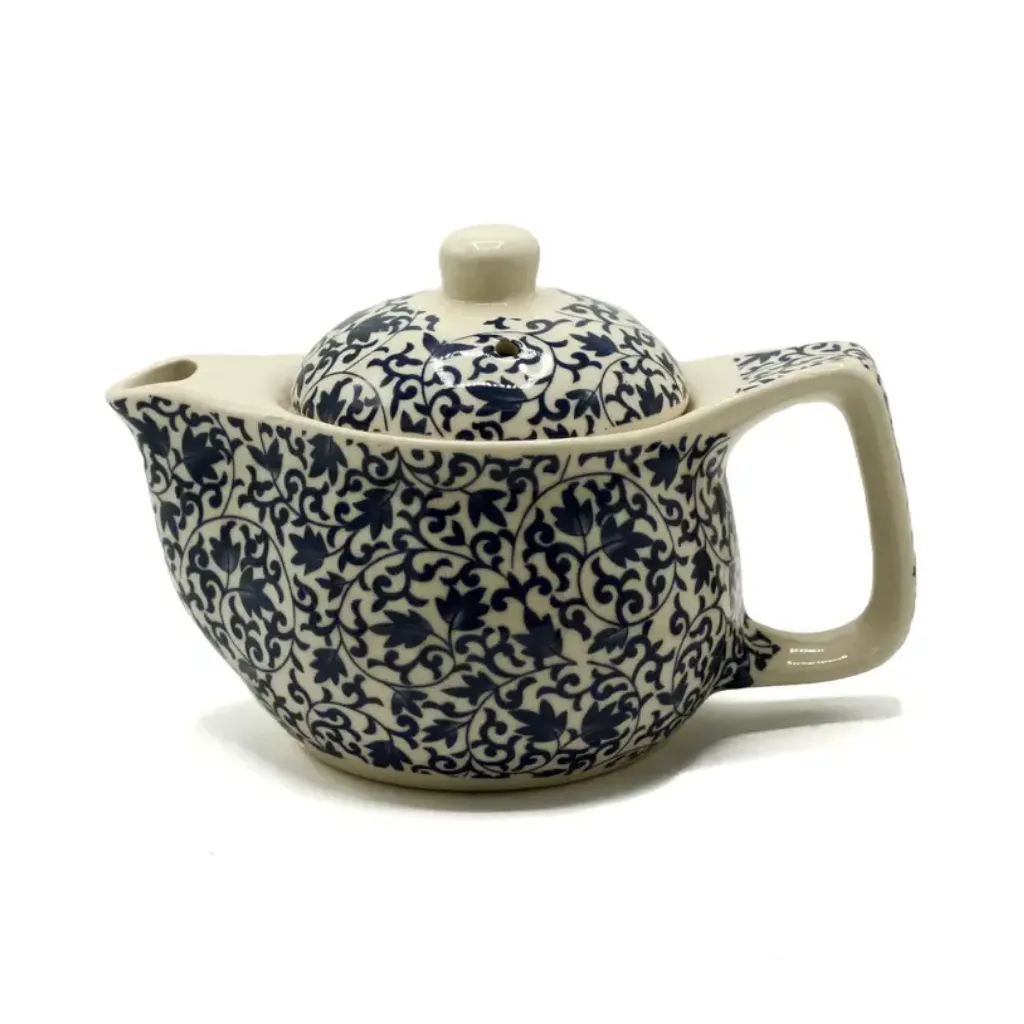 Small Kettle Blue Pattern