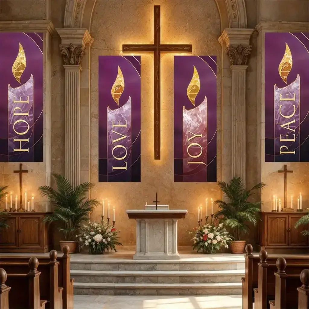 Hope Love Joy Peace Banners