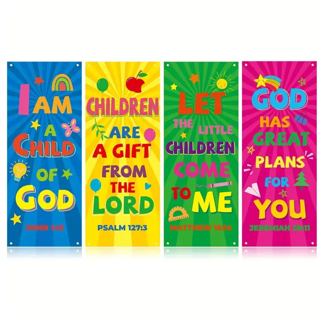 Church Quote Banners x4