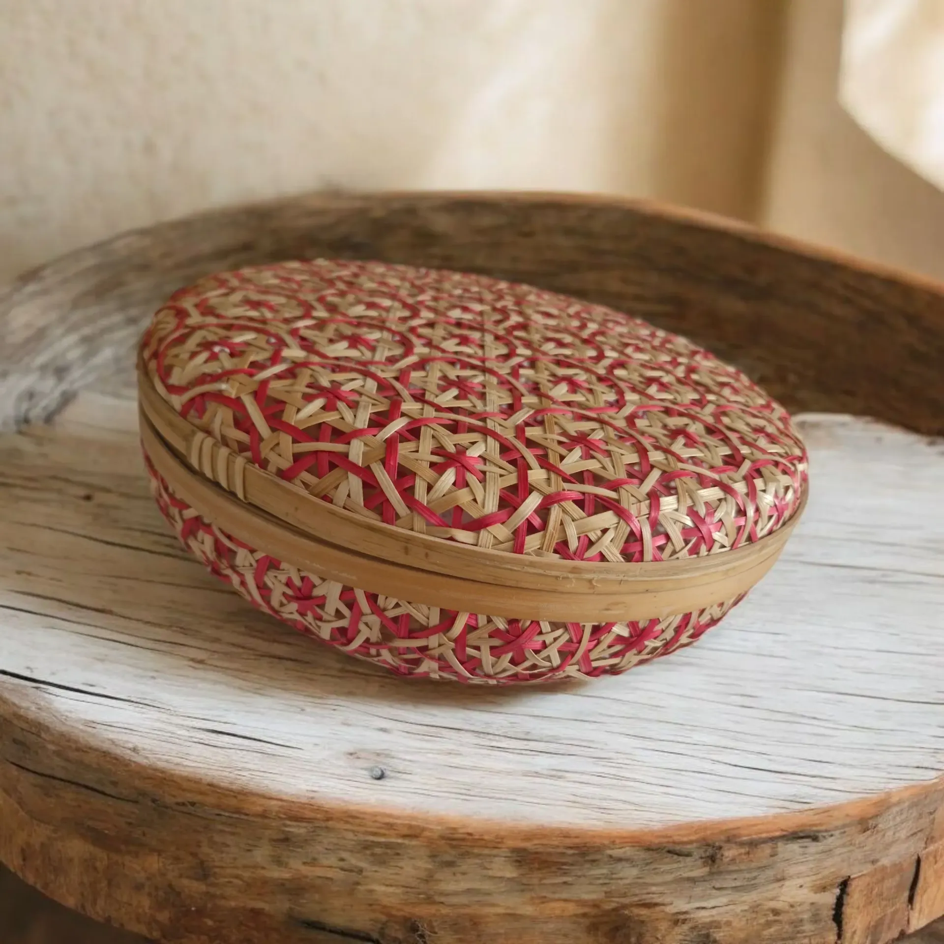 Bamboo storage basket