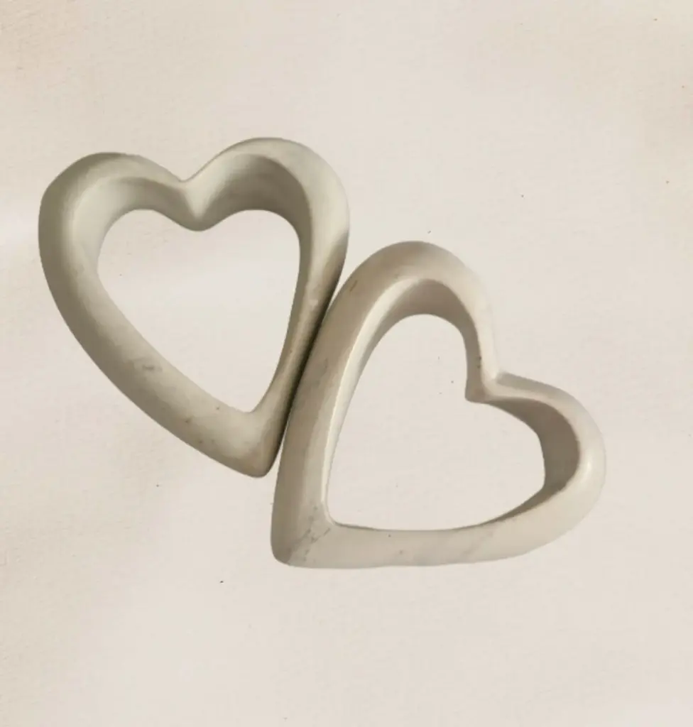 Heart-Shaped Ceramic Deco