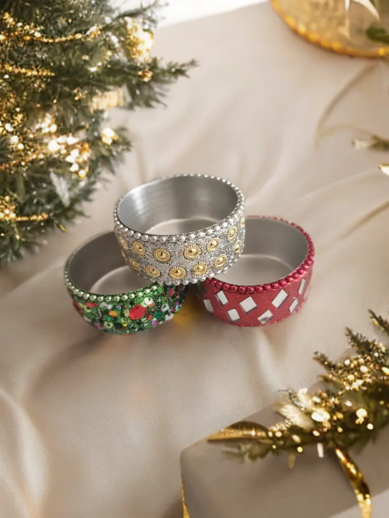 Glittery Tea Light Holders