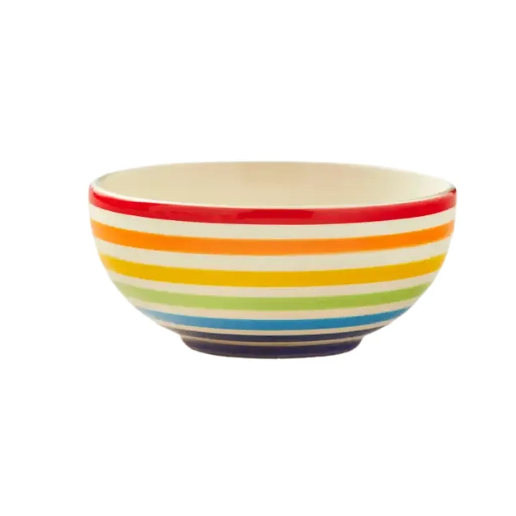 Hand Painted Rainbow Bowl