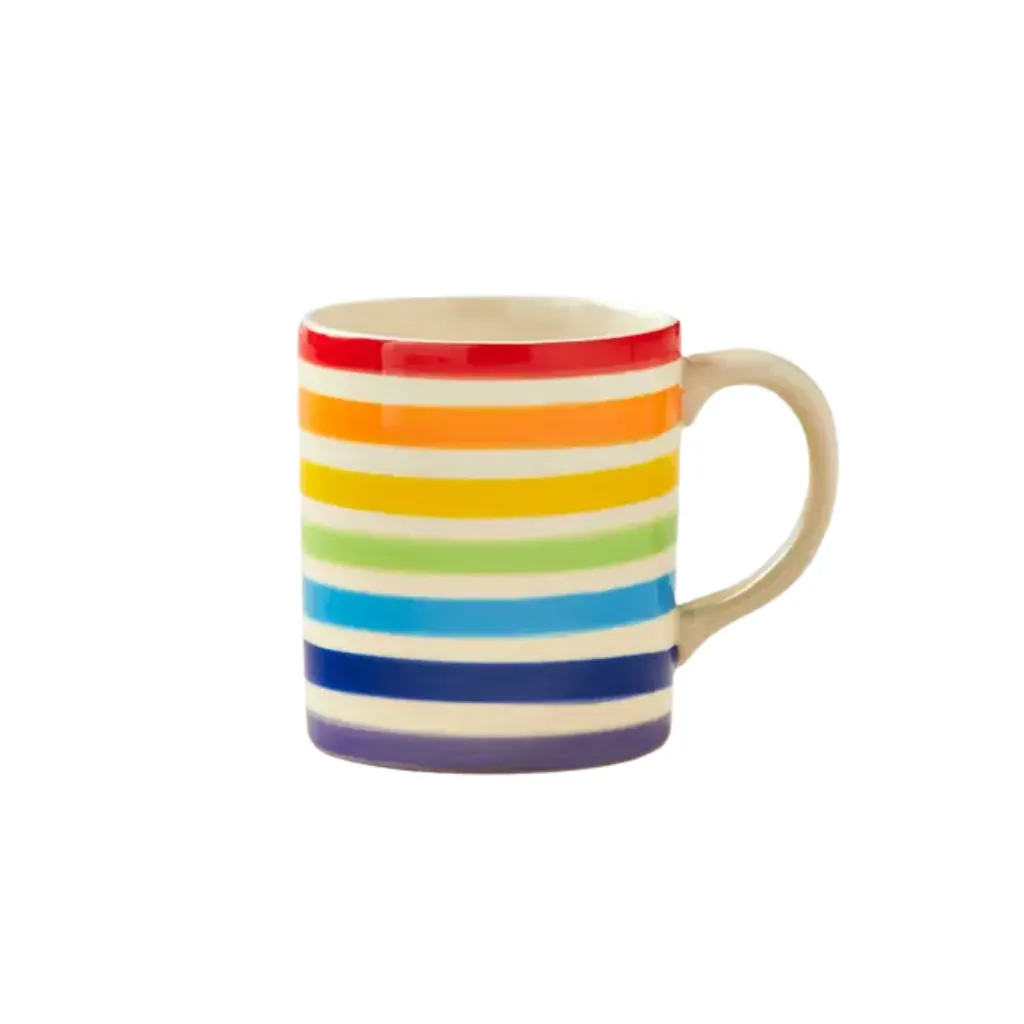Hand Painted New Rainbow Mug