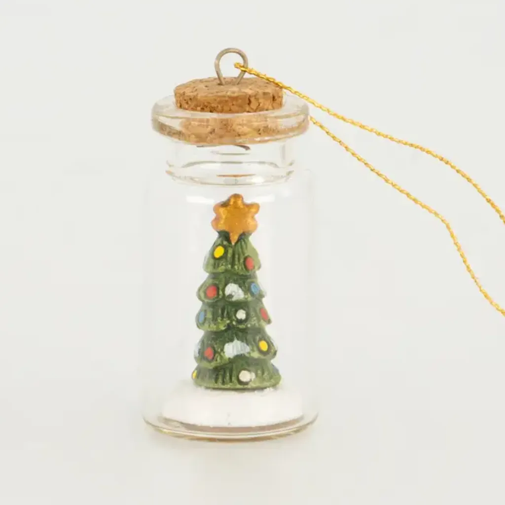 HANDMADE HANGING BOTTLE CHRISTMAS TREE