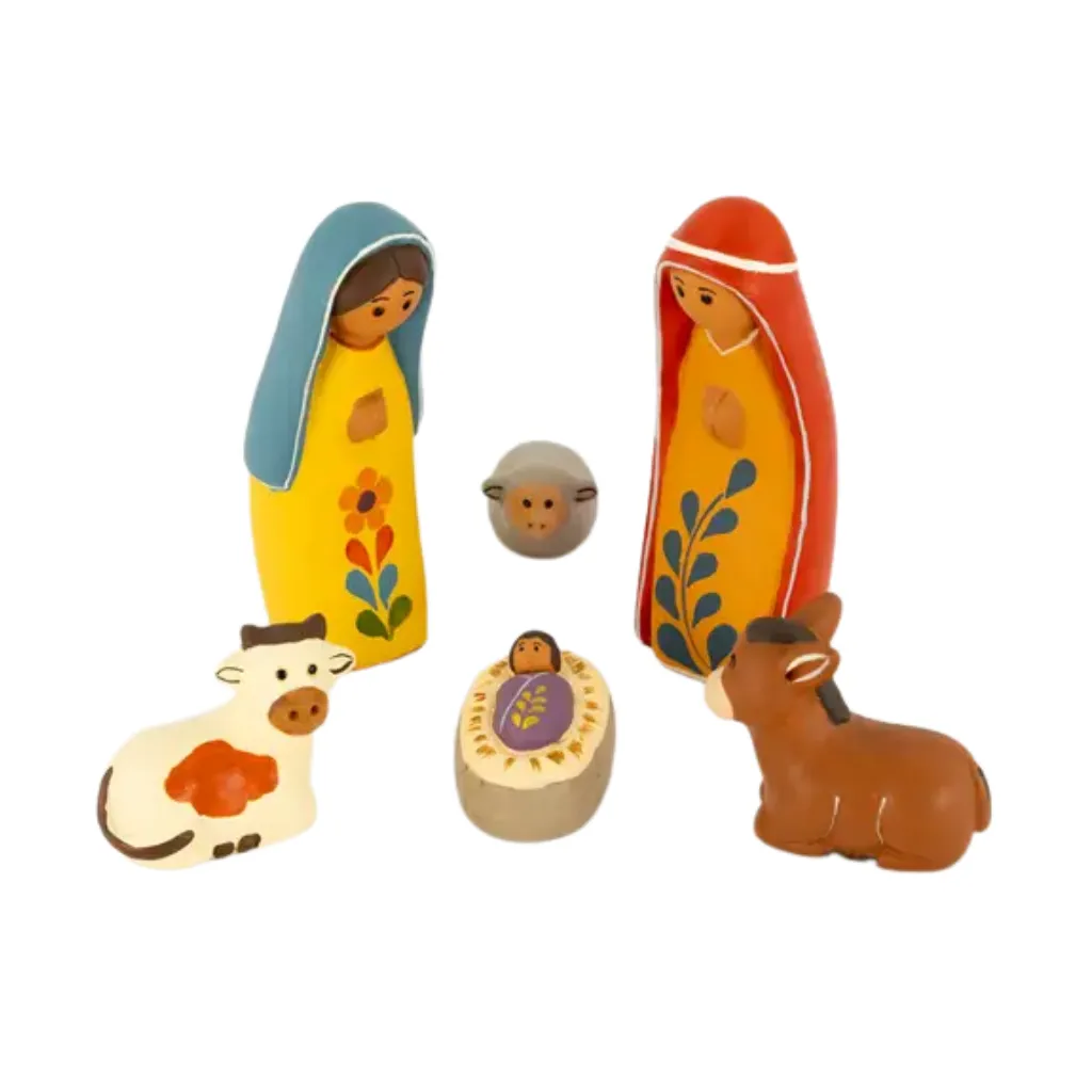 Peru Handmade Nativity Scene - 6 Pieces