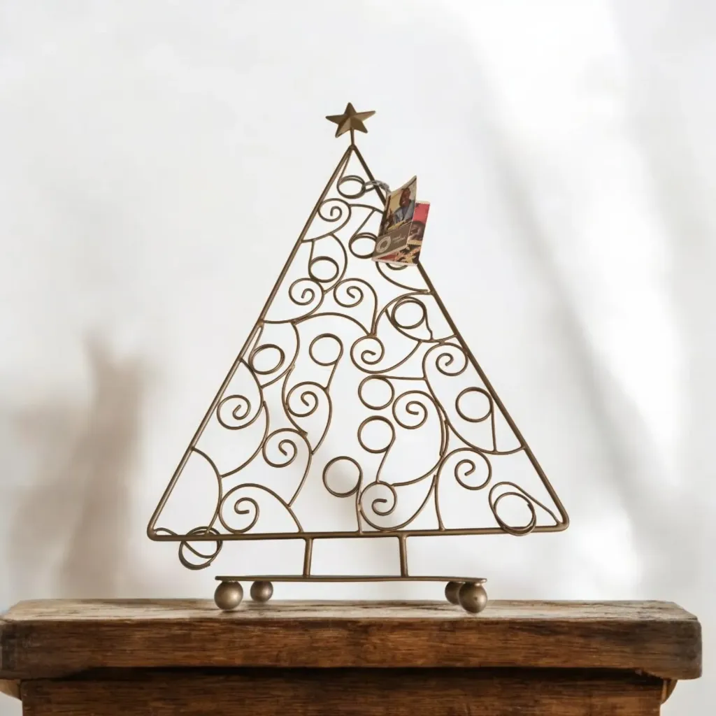 Metal Golden Christmas Tree