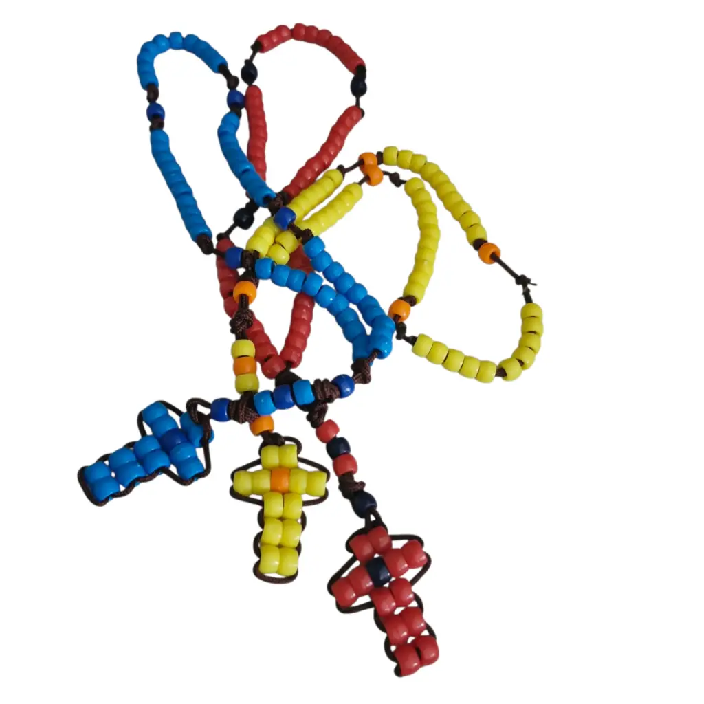 Multicolors bead cross lockets