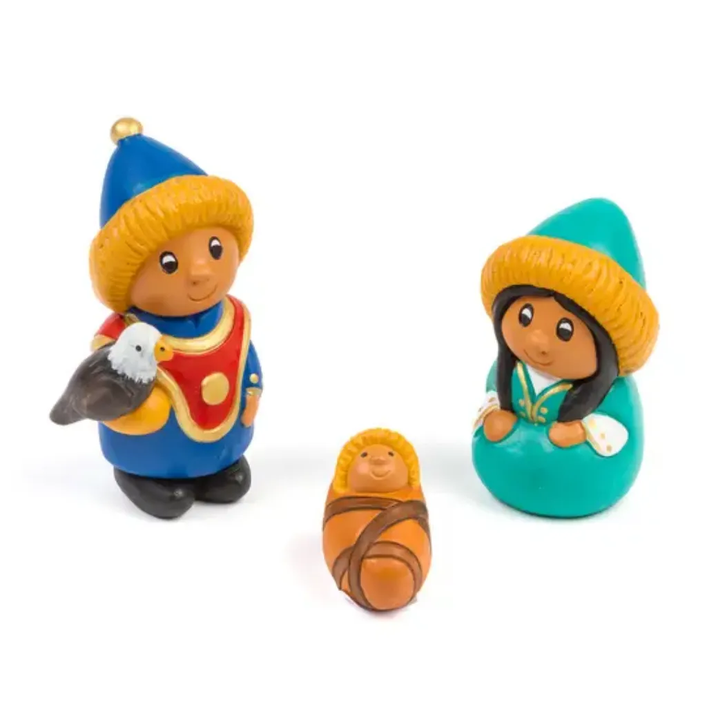 Peruvian Family Handmade Nativity Scene