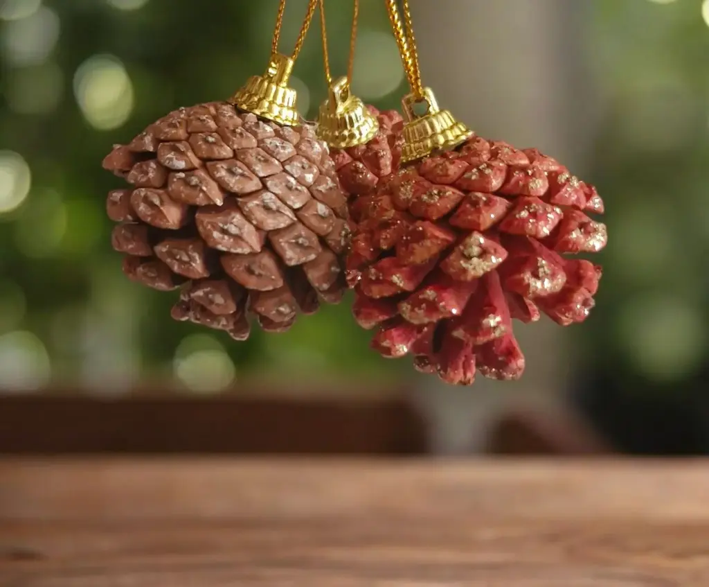 Pine cone Christmas deco