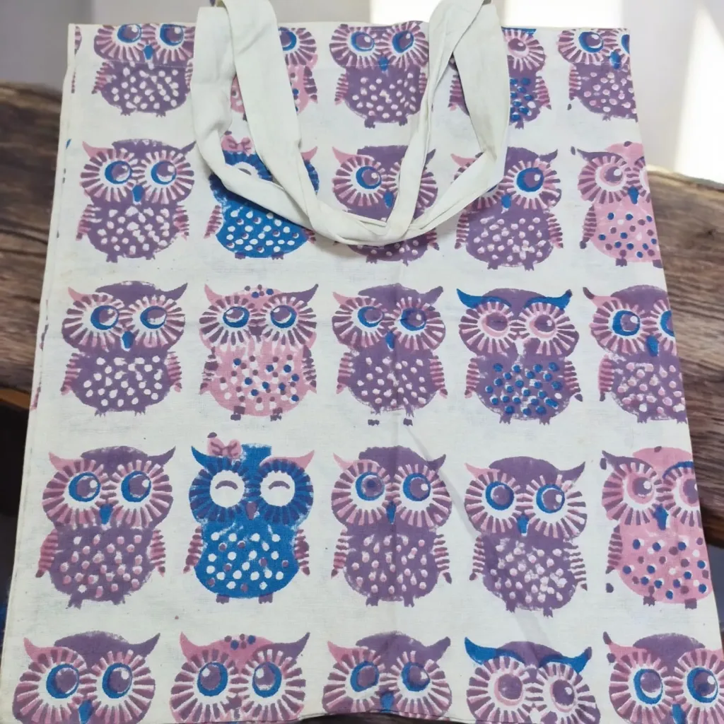 Pink & Purple Owl Tote Bag