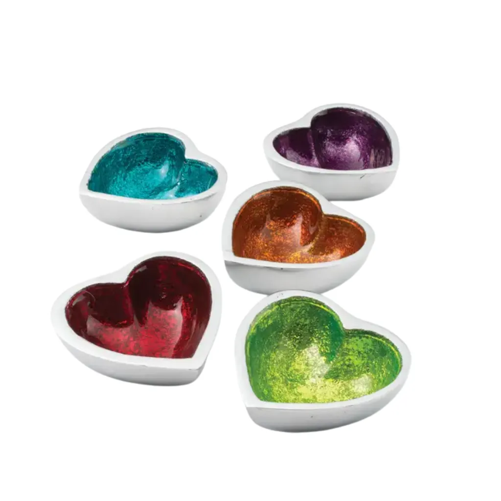 Recycled Aluminium Mini Heart Dish