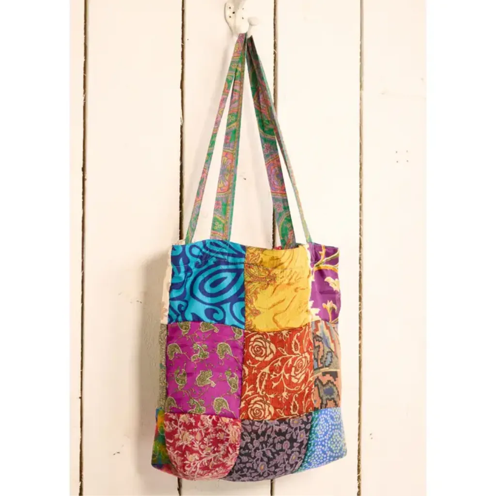 Recycled Sari Tote Bag