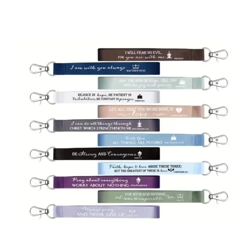 Lanyard Bible Quote Keychain