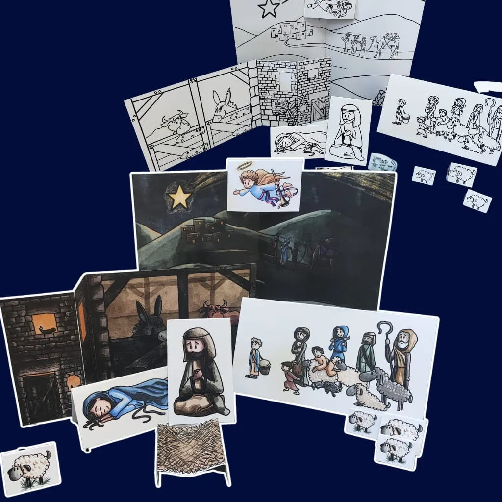 DIY Crib For Kids to Draw (Pack of 10)