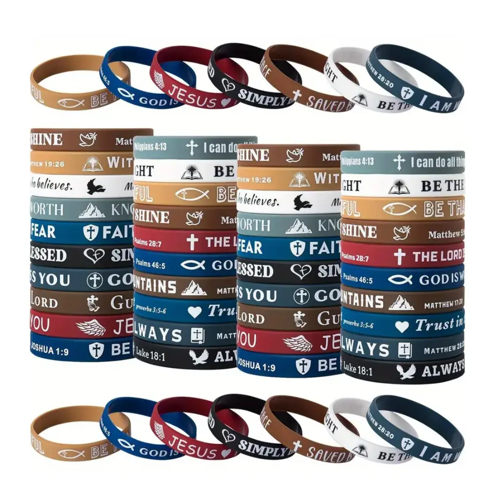 [AB001] Bible Verse Silicone Wrist Bands